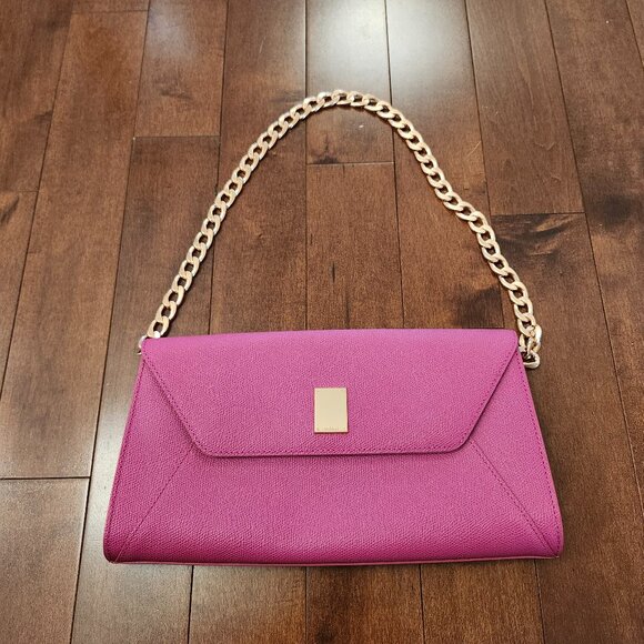 Couronne Kuron hot pink clutch bag - Picture 1 of 15